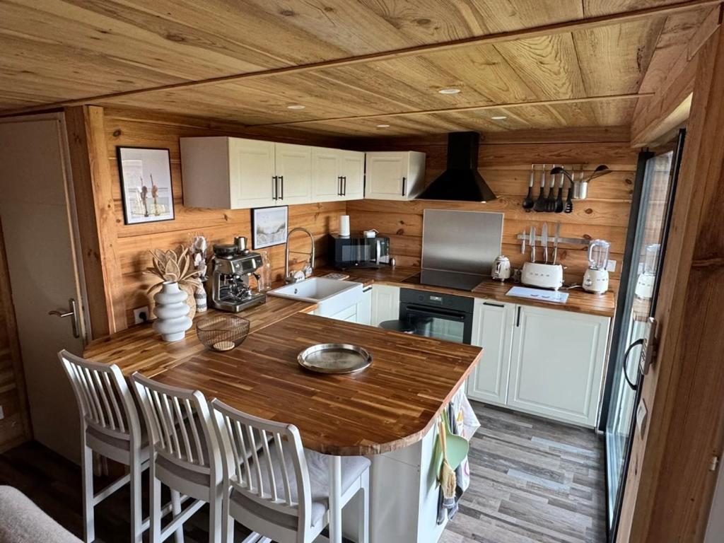 Chalet Et Jaccuzy Sur La Plage Biscarrosse Exteriör bild